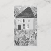 Waterverf Huis Reiniging Yardwork Tuin QR Code Visitekaartje (Voorkant)