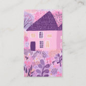 Waterverf Huis Reiniging Yardwork Tuin QR Code Visitekaartje (Voorkant)