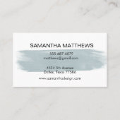 Waterverf Huis Schilderij Schilderij Brush Stroke Visitekaartje (Achterkant)