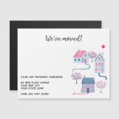 Waterverf Huis Verandering van Adres Magnetische K (Voorkant / Achterkant)