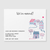 Waterverf Huis Verandering van Adres Magnetische K (Voorkant)