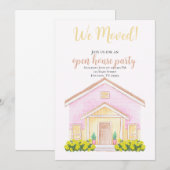 Waterverf Huis Warming Party Uitnodiging (Voorkant / Achterkant)