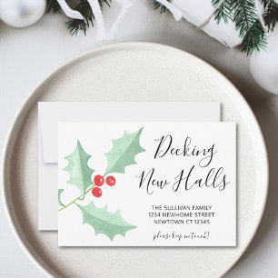 Waterverf Hulst Decking Nieuwe Halls Festive Verhu Aankondiging