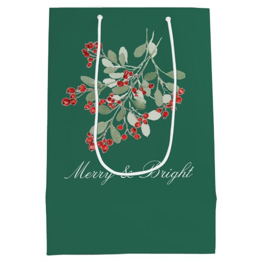 Waterverf Hulst Medium Cadeauzakje (Achterkant)
