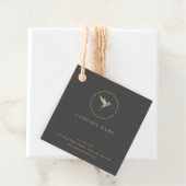 Waterverf Humming Bird Logo Bedankjes Labels (In situ)