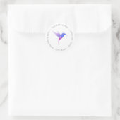 Waterverf Humming Bird Return Address Label (Tas)
