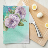 Waterverf Hummingbird and Flowers Personalized Theedoek (Quarter Fold)