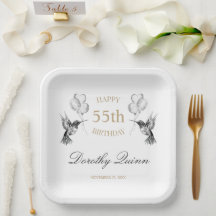 Waterverf Hummingbird Ballon Birthday