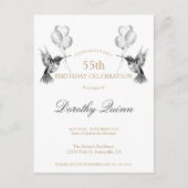 Waterverf Hummingbird Balloon uitnodiging (Voorkant)