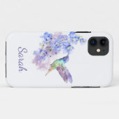 Waterverf Hummingbird Bird Art aanpassen Case-Mate iPhone Case (Achterkant (horizontaal))