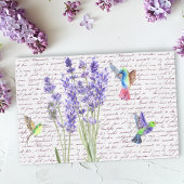 Waterverf Hummingbird Bird Decoupage Lavender Tissuepapier