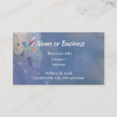 Waterverf Hummingbird Bird, Natuur, wilde dieren Visitekaartje (Voorkant)