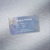 Waterverf Hummingbird Bird, Natuur, Wildlife Busi Magnetisch Visitekaartje (Voorbeeld)