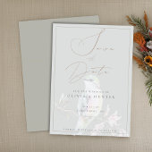 Waterverf Hummingbird Bruiloft Save the Date Kaart