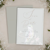 Waterverf Hummingbird Bruiloft Save the Date Kaart