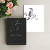 Waterverf Hummingbird Bruiloft Save the Date Kaart