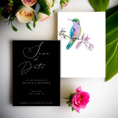 Waterverf Hummingbird Bruiloft Save the Date Kaart