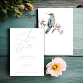 Waterverf Hummingbird Bruiloft Save the Date Kaart