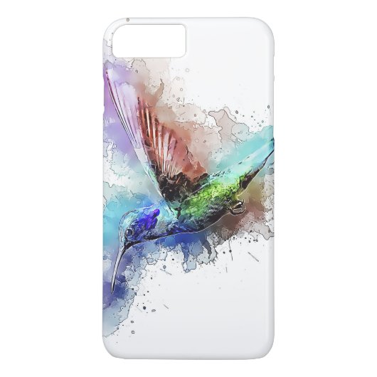 Waterverf Hummingbird Case-Mate iPhone Case (Achterkant)