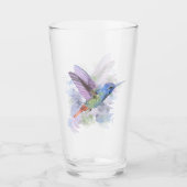 Waterverf Hummingbird Garden Bird Natuur Art Glas (Voorkant)