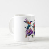 Waterverf Hummingbird Koffiemok (Voorkant links)