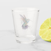 Waterverf Hummingbird Shot Glass Glas (Achterkant)
