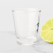 Waterverf Hummingbird Shot Glass Glas (Links)