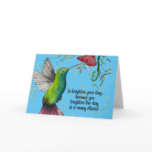 Waterverf Hummingbird Teacher