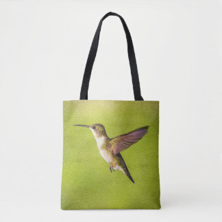 Waterverf Hummingbird Tote Bag