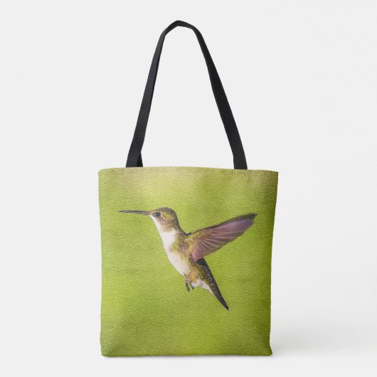 Waterverf Hummingbird Tote Bag (Achterkant)