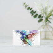 Waterverf Hummingbird Visitekaartje (Staand voorkant)