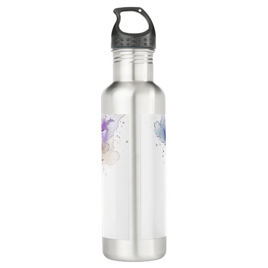 Waterverf Hummingbird Waterfles (Achterkant)