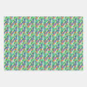 Waterverf Hummingvogels Inpakpapier Vel (Voorkant)