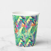 Waterverf Hummingvogels Papieren Bekers (Rechts)