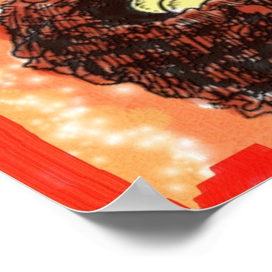 Waterverf Hummingvogels Poster (Hoek)