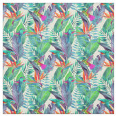 Waterverf Hummingvogels Stof (Swatch)