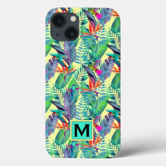 Waterverf Hummingvogels | Voeg je Initiaal toe Case-Mate iPhone Case (Achterkant)
