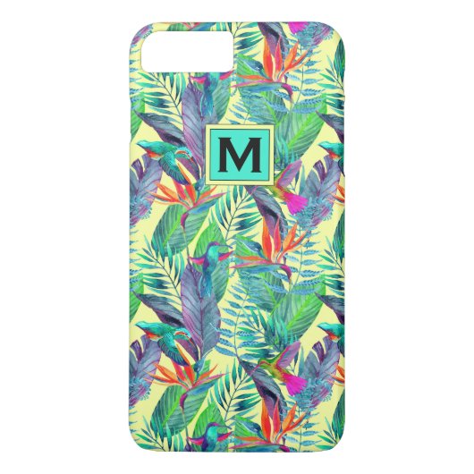 Waterverf Hummingvogels | Voeg je Initiaal toe Case-Mate iPhone Case (Achterkant)