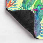 Waterverf Hummingvogels | Voeg je Initiaal toe Muismat (Hoek)