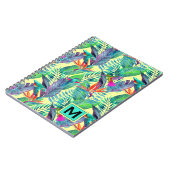 Waterverf Hummingvogels | Voeg je Initiaal toe Notitieboek (Linkerzijde)