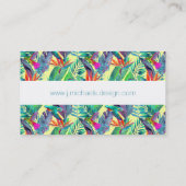 Waterverf Humminvogels in de Oerwoud | Monogram Visitekaartje (Achterkant)