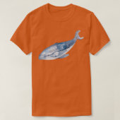 Waterverf Humpback Whale 2 T-shirt (Design voorkant)