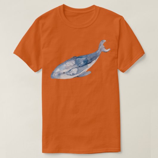 Waterverf Humpback Whale 2 T-shirt (Design voorkant)