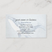 Waterverf Humpback Whale Ocean Beach Visitekaartje (Achterkant)