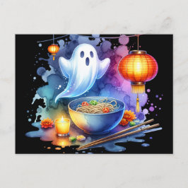Waterverf Hungry Ghost Festival Briefkaart