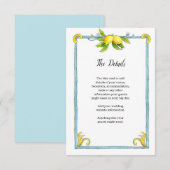 Waterverf  huursluitkaart informatiekaartje (Voorkant / Achterkant)