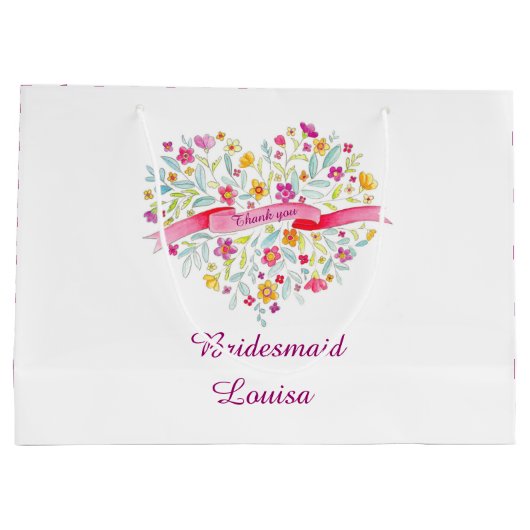 Waterverf huwelijksbruidsschat large cadeautasje