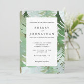 Waterverf huwelijksuitnodiging kaart (Staand voorkant)