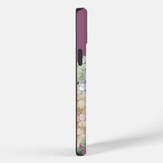 Waterverf Hydrangea Antiek Fuchsia gepersonaliseer Case-Mate iPhone Case (Achterkant / Rechts)