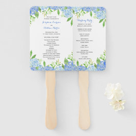 Waterverf Hydrangea Blue Floral Ceremony Handwaaier